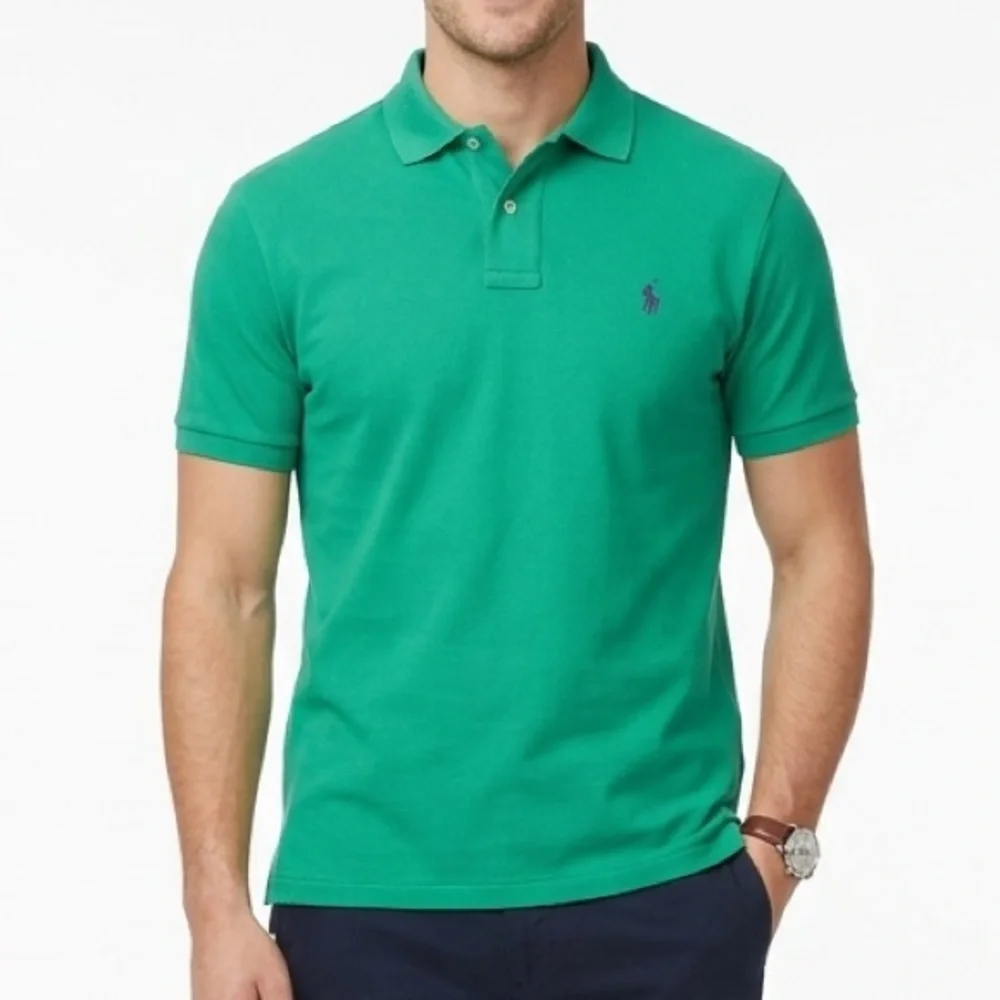 Polo‎ Ralph Lauren Polo Shirt Men’s Large Green Short Sleeve Classic Fit Logo